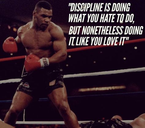 Mike Tyson Quotes Discipline, Mike Tyson Discipline, Mike Tyson Workout, Tyson Quotes, Mike Tyson Quotes, Boxing Motivation, Dangerous Men, Mike Tyson Boxing, Football Motivation