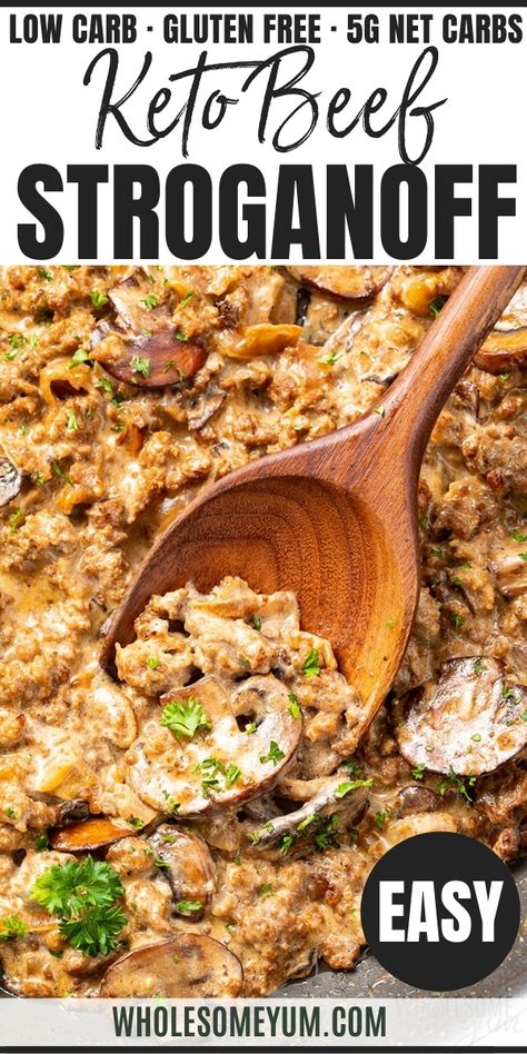 Keto Ground Beef Stroganoff, Beef Stroganoff With Sour Cream, Keto Beef Stroganoff, Ground Beef Stroganoff Recipe, Keto Ground Beef, Beef Stroganoff Recipe, Ground Beef Stroganoff, Keto Beef, Low Carb Low Fat Recipes