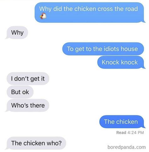 Jokes Knock Knock, Funny Knock Knock Jokes, Reddit Funny, Dad Jokes Funny, Funny Jokes To Tell, Funny Text Conversations, Corny Jokes, Funny Texts Jokes, Text Jokes