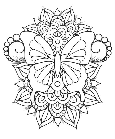 Feminine Traditional Tattoo Flash, Girly Tattoo Stencils, Tattoo Outlines For Women, Feminine Tattoo Designs, Girly Tattoo, Butterfly Tattoo Stencil, Skull Coloring Pages, Feminine Tattoo, Tattoo Stencil Outline