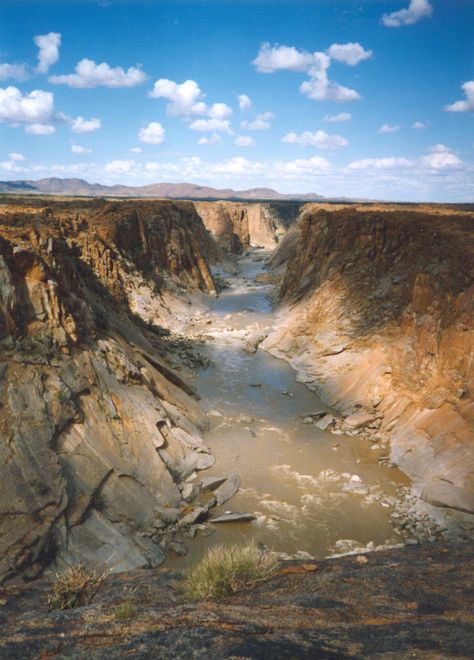 Orange River near Augrabies Falls Augrabies Falls, Grand Canyon, Travel Destinations, Natural Landmarks, Orange, Travel, Nature