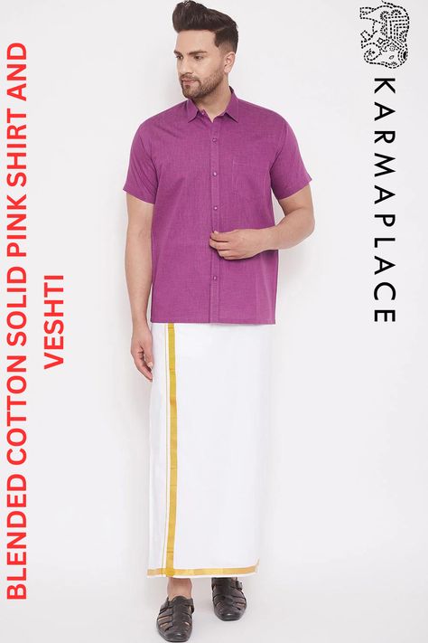 Looking for a stylish and comfortable Indian shirt lungi for men? Shop from the latest collection of shirt lungis online in the USA at the best prices. Indian Man, Mens Shirt, Pink Shirt, Shirt White, Dress Materials, Black Shirt, Portal, Online Shopping, Mens Shirts