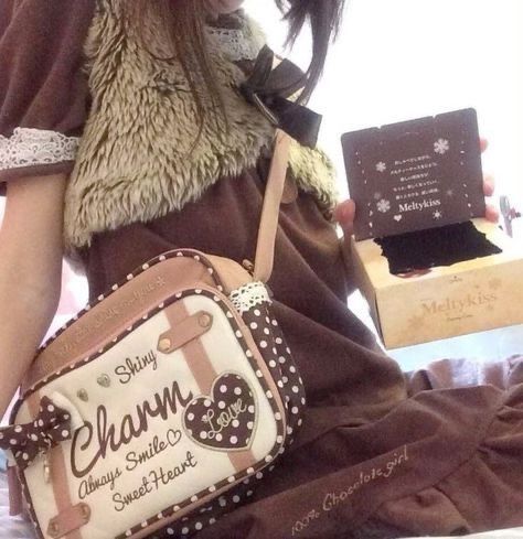 Choco Girl Aesthetic, Chocogirl Aesthetic, Biscuit Aesthetic, Choco Girl, Choco Biscuit, Neapolitan Ice Cream, Chocolate Girls, Foto Ideas Instagram, Sweet Lolita