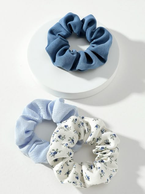 Diy Hair Scrunchies, Hair Tie Accessories, Floral Scrunchie, Girly Accessories, Soft Floral, Diy Hair Accessories, Floral Hair, Girls Hair Accessories, Scrunchie Hairstyles