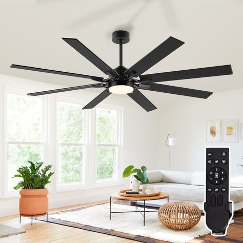 Bring sophistication and style to your home with our 72-inch LED Ceiling Fan featuring a sleek matte black finish and dual-tone blades. This modern fan combines both form and function, offering a powerful yet silent airflow and customizable lighting. The fan’s 24W LED light provides three distinct color temperatures (3000K, 4500K, and 6000K), perfect for setting the mood or brightening up your space. The 8 blade design has one side in black and the other in a rich, textured deep red walnut wood, Windmill Ceiling Fan, Setting The Mood, Led Ceiling Fan, Modern Fan, Led Ceiling, Ceiling Fan With Light, Decor Lighting, Walnut Wood, Form And Function