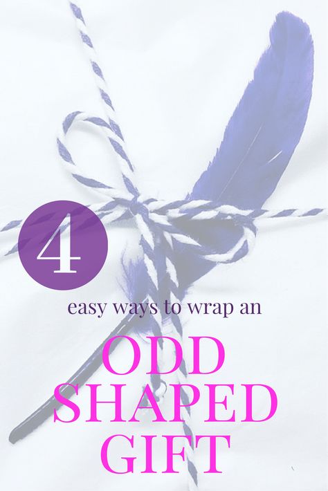 How To Wrap Awkward Shaped Gifts, How To Wrap Odd Shaped Gifts, Awkward Gift Wrapping, How To Rap, Happy Mail Inspiration, Wrapping Tips, Gift Wrapping Ideas, How To Wrap, Birthday Gift Wrapping