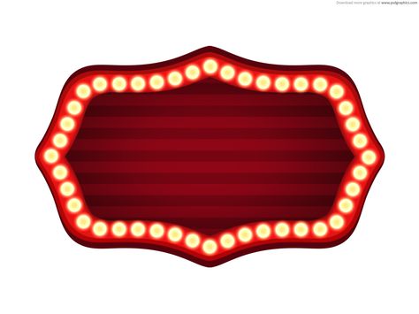 marquee lights frame - Google Search Cirque Vintage, Theater Sign, Cinema Sign, Circus Vintage, Flex Banner Design, Theatre Sign, Hollywood Theme, Marquee Lights, Hollywood Party