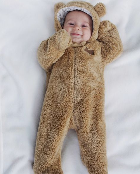 Baby Bear onesie Babies In Bear Onesies, Baby In Teddy Bear Outfit, Baby In Bear Onesie, Bear Onesie Baby, Twin Clothes, Teddy Bear Onesie, Baby Bear Onesie, Baby 2024, Teddy Bear Costume