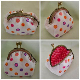 Val Spiers Sews: A Coin Purse Tutorial PDF and Pattern Diy Coin Purse, Funky Purses, Coin Purse Pattern, Coin Purse Tutorial, Purse Sewing Patterns, Cute Coin Purse, Purse Crafts, Pouch Sewing, Purse Tutorial