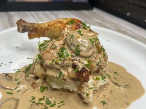 Chicken Chardonnay Family style Recipe - Whisk Chicken White Wine Recipes, Champagne Chicken Recipe, Chicken Frangelico Recipe, Chicken Chardonnay Recipe, Chicken And Sherry Cooking Wine, Chardonnay Wine, Seasoned Butter, Chicken Entrees, Cook Off