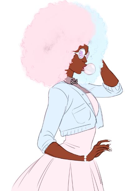 Steven Universe Fanart, Universe Art, Afro Art, The Zoo, Black Women Art, Art Plastique, Black Art, Steven Universe, Girl Cartoon