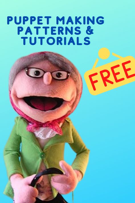 Hand Puppet Patterns Free Templates, Hand Puppet Sewing Pattern, Free Puppet Patterns, Puppet Patterns Free Templates, Puppet Patterns Free, Hand Puppets Pattern, Foam Puppet, Diy Puppets, People Puppets