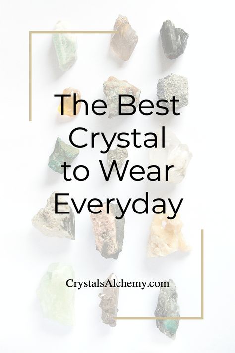 It is important to select a crystal that resonates with your personal energy and helps you to feel connected to your higher self. Experiment with different crystals until you find the one that feels right for you. When you do, you will notice a positive difference in your daily life. Crystals To Wear Daily, Best Crystals To Wear Daily, How To Wear Crystal Bracelets, Crystals To Carry Daily, Best Crystals To Wear, Crystals To Wear, Witchy Ideas, Crystal Grimoire, Crystals Healing Grids