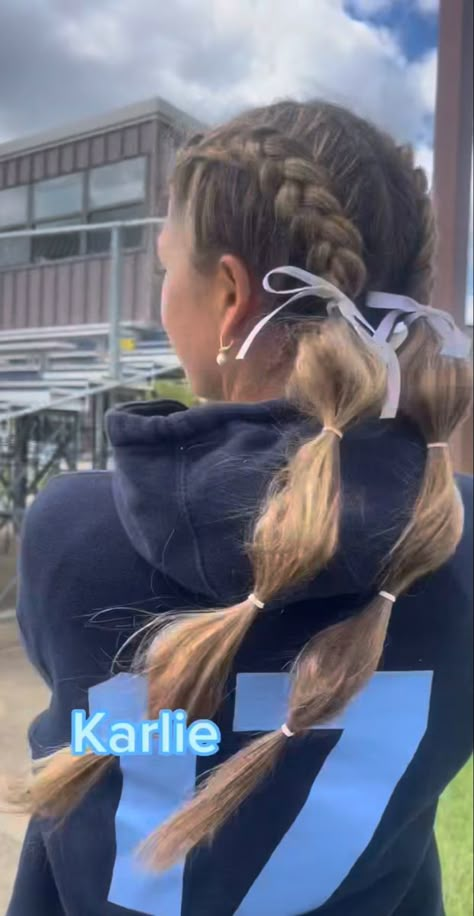 Track Meet Hairstyles, Race Day Hair, Tennis Hairstyles, Tennis Hair, Running Hairstyles, Soccer Hairstyles, Volleyball Hair, Soccer Hair, Track Hairstyles