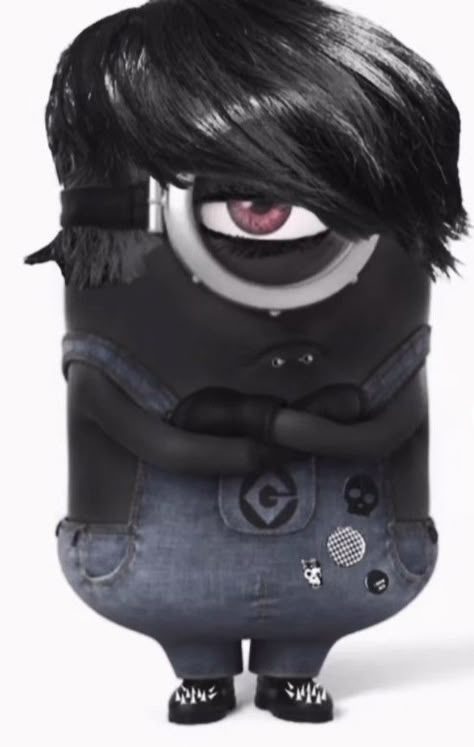 Minion Emo, Emo Minion, Minion Cute, Pfp Goofy, Minion Meme, Minions Minions, Don Pedro, Minions Love, Cute Minions