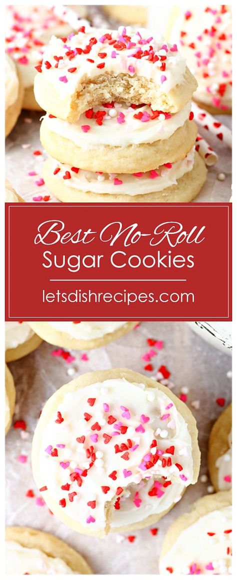 The Best No-Roll Sugar Cookies Roll Out Sugar Cookie Recipe, Bakery Style Sugar Cookies, Sugar Cookie Recipe No Chill, Rolled Sugar Cookie Recipe, Roll Out Sugar Cookies, Making Sugar Cookies, Soft Sugar Cookie Recipe, Rolled Sugar Cookies, Sugar Cookie Bars