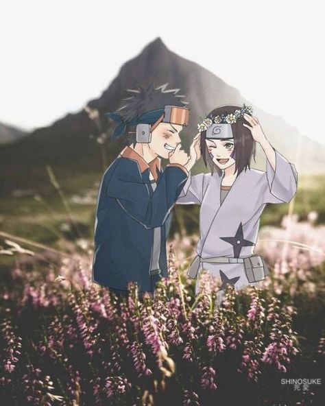 Obito And Rin, Rin Nohara, Naruto Painting, Best Naruto Wallpapers, Tobi Obito, Naruto Uchiha, Naruto Sketch Drawing, Naruto Minato, Naruto Sketch