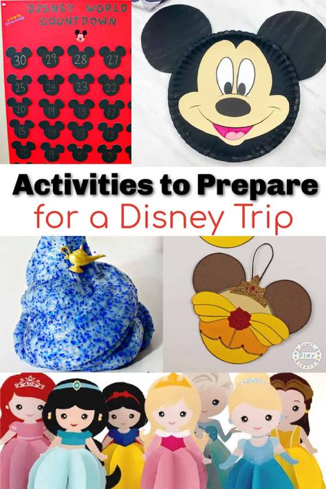 Disney Preschool Activities, Disney World Activities, Disney World Countdown, Planning A Disney World Vacation, Disney Crafts For Kids, Disney Countdown, Disney World Vacation Planning, World Trip, Travel Diy