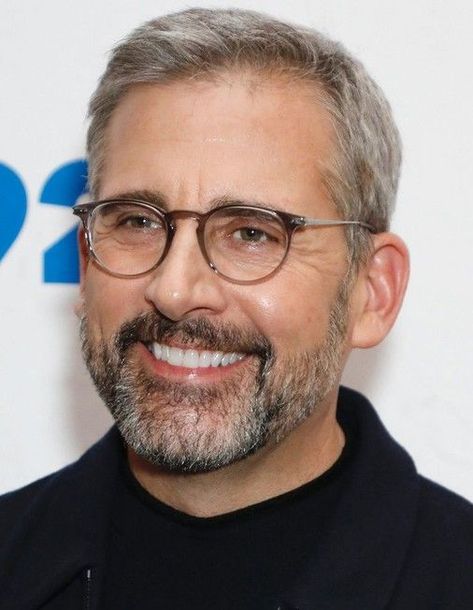 HAPPY 59th BIRTHDAY to STEVE CARELL!! 8/16/21 Born Steven John Carell, American actor, comedian, writer, producer, and director. He played Michael Scott in The Office (2005–2013), NBC’s adaptation of the British series created by Stephen Merchant and Ricky Gervais, where Carell also worked as an occasional producer, writer and director. Mens Eye Glasses, Older Mens Hairstyles, Steve Carell, Dad Fashion, Michael Scott, Hair Replacement, Good Movies To Watch, Movie List, Hollywood Actor