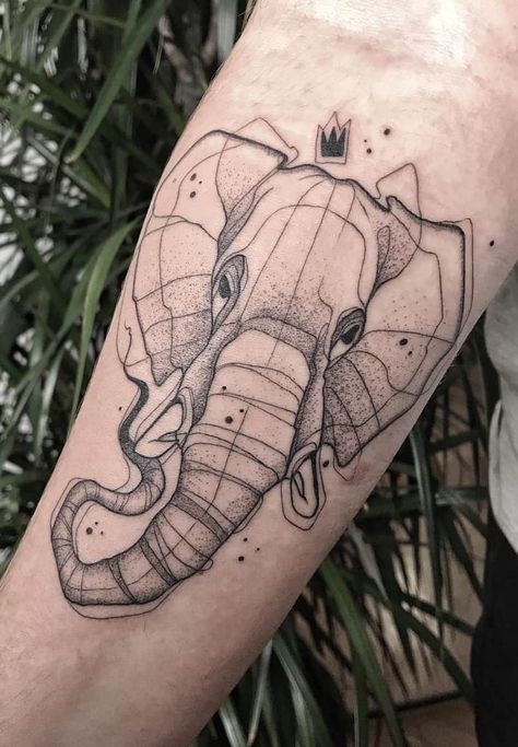 Indian Elephant Tattoo, Geometric Elephant Tattoo, Baby Elephant Tattoo, Elephant Tattoo Meaning, Tattoo Elephant, Elephant Tattoo Design, Best Tattoos For Women, Elephant Tattoo, Elephant Tattoos