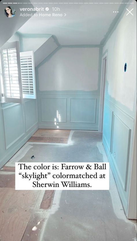 Farrow And Ball Skylight, Beach Trailer, Favorite Paint Colors, Sherwin Williams Paint Colors, Farrow And Ball, Trailer Remodel, California Casual, Home Reno, Farrow Ball