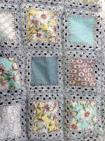 Hantverk Diy, Fabric Crochet, Confection Au Crochet, Crocheted Blanket, Bantal Sofa, Crochet Quilt, Haken Baby, Crochet Fabric, Crochet Squares