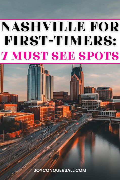 First time in Nashville? Let me guide you to the 7 must-see spots that will make you fall in love with this vibrant city. Whether you're into music, food, or history, these picks have something for everyone. Click to make the most of your visit! Down Town Nashville, Music Row Nashville Things To Do, Nashville During The Day, Visiting Nashville Tennessee, Nashville Tennessee Things To Do In Fall, Nashville One Day, Must See In Nashville Tn, One Day In Nashville Tennessee, 1 Day In Nashville