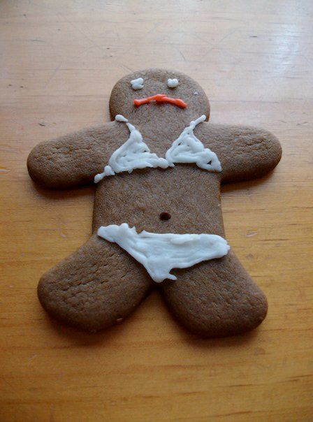 The sunbathing gingerbread woman from Australia, where Christmas is during summer Funny Christmas Desserts, Cursed Cookies, Gingerbread Man Ideas, Funny Christmas Cookies, Gingerbread Woman, Gingerbread Lady, Christmas Shoot, Gingerbread Man Cookies, Ginger Cookies