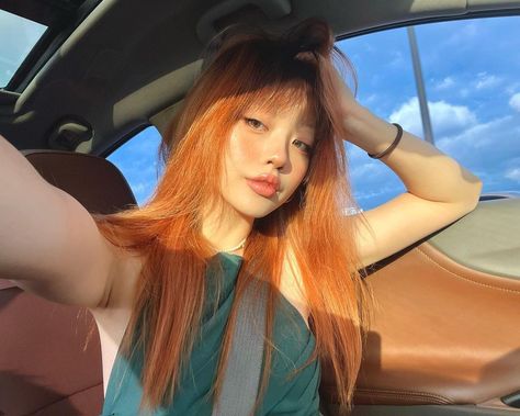 hair
ginger hair
ginger
hair ideas
ideas 
korean
korean hair
korean hair cut
ginger
red head
explore page
icon
korean icons
ulzzang
ulzzang pics
long hair
haircut Ginger Hair Girl, Aesthetic Korean Fashion, Red Orange Hair, Hair Color Asian, Hair Color Orange, Korean Hair Color, Girl Hair Colors, Change Hair, Ginger Hair Color