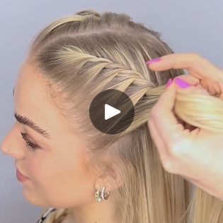 Fish Tail French Braids, False French Braid, French Braids With Buns, Easy French Braid Tutorial, How To Do A French Braid, French Braid For Short Hair, Faux French Braid, French Braid Short Hair, French Braided Bangs