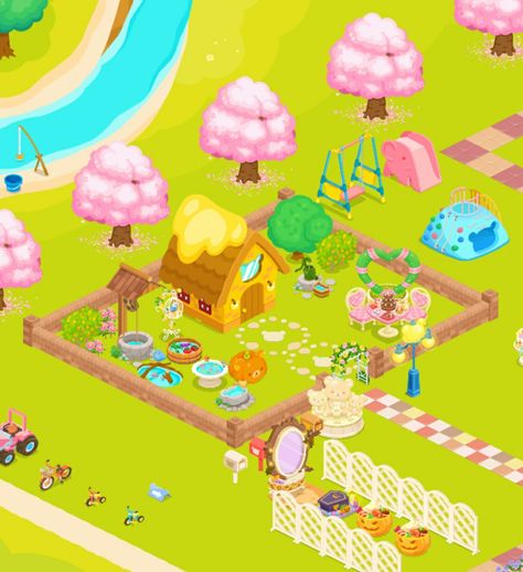 Rilakkuma Farm Ideas, Farm Layout, Farm Ideas, Farm Design, Rilakkuma, Gamer Girl, Doodle Art, Doodles, Layout