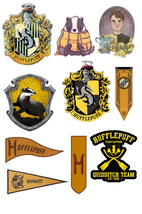 Hary Poter Stickers, Hufflepuff Stickers Printable, Slytherin Stickers Printable, Harry Potter Stickers Printable Free, Harry Potter Stickers Printable, Hogwarts Stickers, Harry Potter Designs, Harry Potter Sticker, Hufflepuff Harry Potter