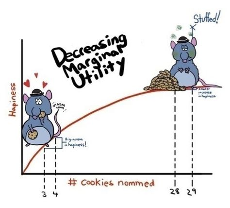 Marginal Utility Economics Humor, Economics Quotes, Economics Poster, Marginal Utility, Learn Economics, Economics 101, Teaching Economics, Economics Notes, Economics Lessons