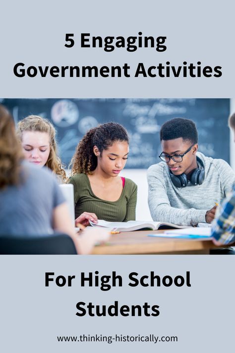 Calling all high school government teachers! Elevate your classroom with 5 captivating government activities and projects designed to engage high school students. Explore innovative ways to teach government concepts and foster active learning. Spice up your lessons with these exciting government projects tailored for high school classrooms. #GovernmentTeacher #HighSchoolStudents #GovernmentActivities #ClassroomProjects High School Government Activities, Teaching Government High School, High School History Projects, American Government High School, High School Government, Projects For High School Students, Activities For High School Students, Classroom Grants, Government Activities