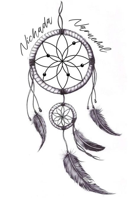 Dream Catcher Tattoo Design Unique, Simple Dream Catcher Tattoo, Dream Catcher Tattoo Design, Tattoo Zeichnungen, Dream Catcher Tattoo, Skateboard Art, Deck Design, New Testament, Dreamcatcher Tattoo