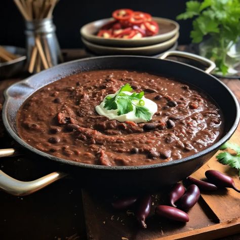 Shake up your chili game with a surprising ingredient: dark chocolate! This unexpected addition brings a delicious depth of flavor to your chili, making it an instant hit at any dinner table. Classic Chili Recipe, Classic Chili, Chocolate Chili, Soups Stews Chilis, Twisted Recipes, Turkey Recipe, Meat Substitutes, Dinner Guest, Spicy Chili