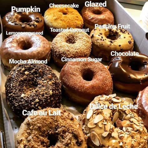 Donut Explorers, Fancy Donuts, Donut Shops, Donut Flavors, Best Donuts, Doughnut Shop, Cute Donuts, Delicious Donuts, Baked Donuts