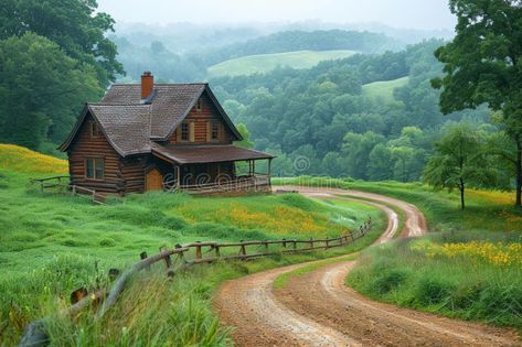 Country living, tranquil rural scene wooden farmhouse, winding dirt road, highlighting countryside livings beauty and royalty free stock photo Country Scenes Farms Landscapes, Inktober 2024, Wooden Farmhouse, Rural Scenes, Pretty Backgrounds, Country Scenes, Country Side, Dirt Road, Country Road