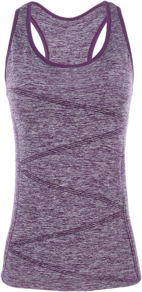 ★STRETCHY and COMFORTABLE SPORTS TANK TOP: 63.1% Polyamide, 31.4% Polyester, 5.23% Spandex. The scientific combination made the fabric super elastic but never become baggy or out of shape. It's soft, breathable, easy to absorb sweat and quick dry.
★EMBEDDED SUPPORT BRA: Padded bra built-in, give your breasts protection and support, you can free from the restricting of your own corset when doing exercise or outdoor sports. Sports Tank Top, Yoga Tank Top, Sports Workout, Support Bra, Sports Vest, Yoga Tank, Yoga Tank Tops, Workout Running, Yoga Training