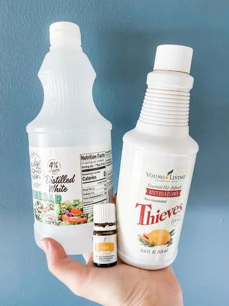 Window Cleaner Recipes, Glass Cleaner Recipe, Diy Glass Cleaner, Diy Vinegar, Young Living Oils Recipes, Vinegar Cleaner, Living Oils Recipes, Eyeglass Cleaner, Thieves Cleaner