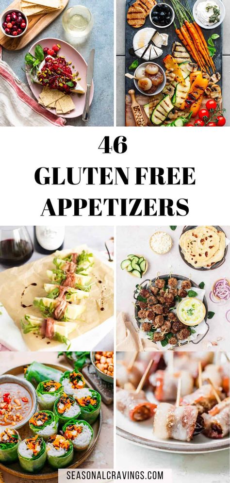 These gluten free appetizers are easy to make and delicious. They are crowd pleasers and no one will know they are gluten free but they will be safe for all your guests. Gluten Free Fancy Dinner, Gf Party Appetizers, Gluten Free Appetizer Recipes Easy, Health Appetizers Easy, Party Appetizer Recipes Gluten Free, Easy Paleo Appetizers For Party, Summer Appetizers For Party Easy Healthy, Gluten Free Wedding Shower Food, Quick Gluten Free Appetizers