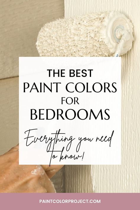 Unleash your inner designer and discover a world of vibrant bedroom paint colors on the Paint Color Project blog! 🎨🛏️ From soothing sanctuaries to bold retreats, dive into our colorful guide to creating your dream bedroom. Let's paint a masterpiece together! #BedroomPaintColors #HomeDecor #PaintColorProject Paint Colors For Spare Bedroom, Best Paint For Small Bedroom Wall Colors, Paint Color For Guest Bedroom, Classic Bedroom Colors, Best Paint Colors 2024 Bedroom, Best Paint Colour For Bedroom, Behr Bedroom Colors, Best Guest Room Paint Color, Bedroom Paint Color Ideas 2024