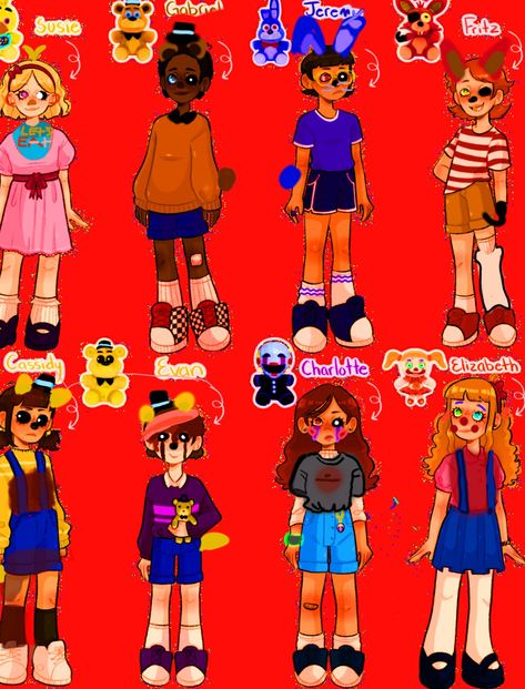 Fnaf Missing Children Fanart, The Missing Children Fnaf, Fnaf Missing Children, Missing Children Fnaf, Fnaf 2, Animatronic Fnaf, Fnaf 1, Fnaf Movie, Four Kids