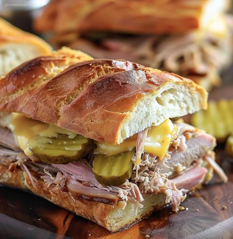 Crock Pot Cuban Sandwiches, Slow Cooker Pork Sliders, Crock Pot Cuban Pork, Crockpot Cuban Sandwich, Pulled Pork For Cuban Sandwich, Cuban Crockpot Recipes, Pork For Cuban Sandwich, Slow Cooker Cuban Sandwiches, Crockpot Sandwich Recipes