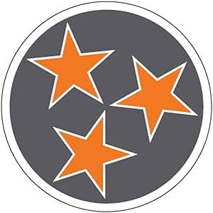 Craftique Tennessee Volunteers 4" Grey Tri-Star Decal Tri Star, Star Decals, Tennessee Volunteers, Tennessee, Free Delivery, Stars, Grey