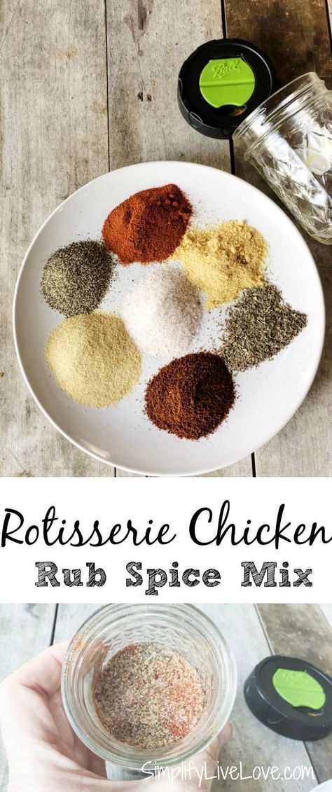 If you’ve ever wanted to make your own rotisserie chicken, this spice mix for a great rub really helps give your chicken that store bought flavor! Chicken Spice Rub, Easy Recipes For Dinner, Spice Rubs, Dinner Recipes With Ground Beef, Beef Recipes For Dinner Easy, Thyme Salt, Recipes For Dinner Easy, Homemade Seasoning, Recipes With Ground Beef