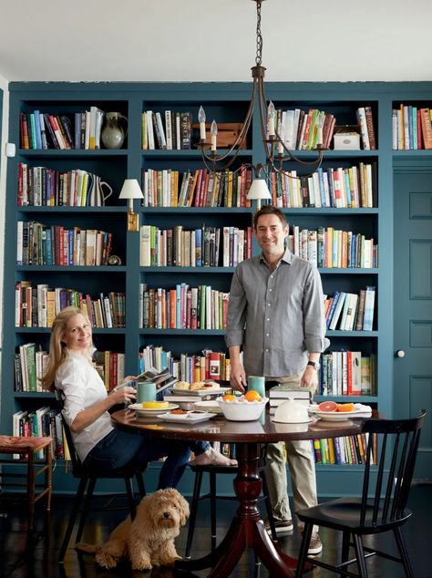 Dining Room Bookshelves, Antique Dining Room Table, Library Music Room, Dining Library, Antique Dining Rooms, Library Dining Room, Dining Room Library, Heart Pine Flooring, Library Inspiration