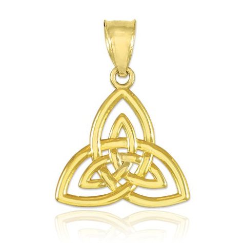 14k Gold Celtic Knot Charm Triquetra Pendant *** Visit the image link more details. Celtic Triangle, Triquetra Pendant, Celtic Triquetra, Gold Clothing, Belief System, Shine Jewelry, Celtic Pendant, Jewelry Knots, Trinity Knot