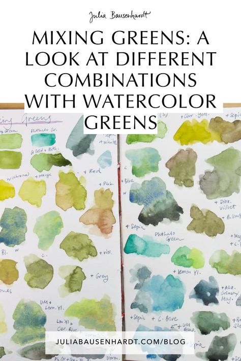 Best Watercolor Paper, Landscape Sketches, Phthalo Green, Color Theory Art, Sap Green, Tree Watercolor Painting, Learn Watercolor Painting, Cool Green, Watercolor Mixing