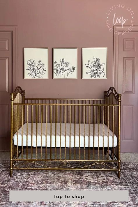 Having a baby girl but need some inspiration on how to design their nursery? Look no further! These pieces are classic, timeless, and beautiful and would make any nursery absolute perfection. Tap to shop these links and explore my LTK for relatable fashion + relatable motherhood! Find your new best friend in me! Gold Crib Nursery, Gold Crib, Country Nursery, Girly Nursery, Rose Nursery, Gold Nursery, Nursery Room Design, Baby Room Inspiration, Nursery Room Inspiration